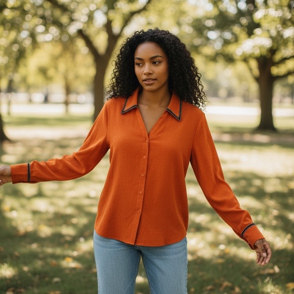VINTAGE NEXX silk blouse - Picture 4 of 8